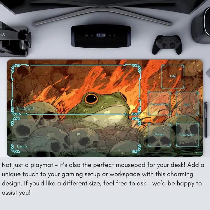 Tapis de jeu MTG Dark Fantasy Frog Design