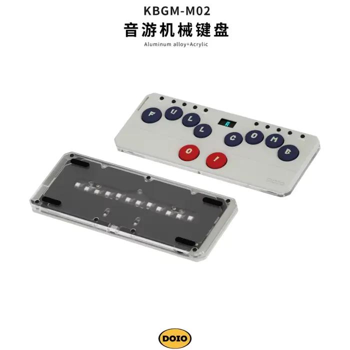DOIO KBGM-M02 Mini clavier mécanique à interrupteur court en alliage d'aluminium