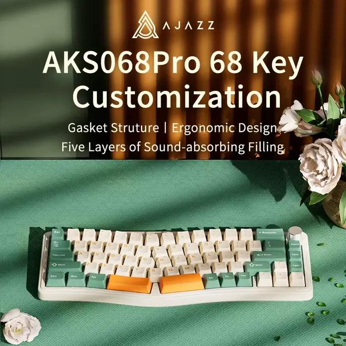 Ajazz-Clavier mécanique de jeu sans fil