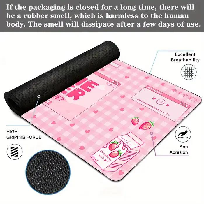 Tapis de souris de jeu E-sports rose Kawaii