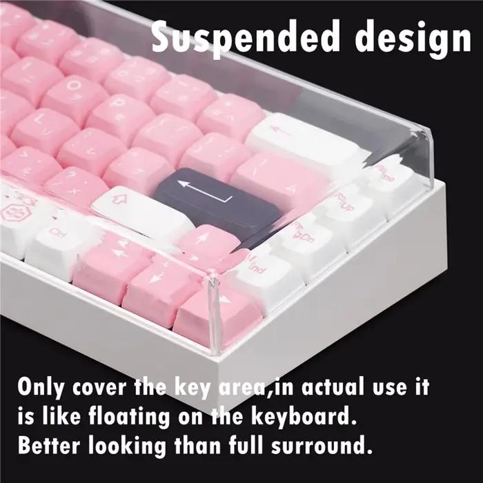 Housse anti-poussière pour clavier mécanique en acrylique