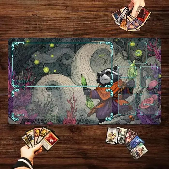 Tapis de jeu MTG sur le thème des guerriers d'anime Ukiyo-e