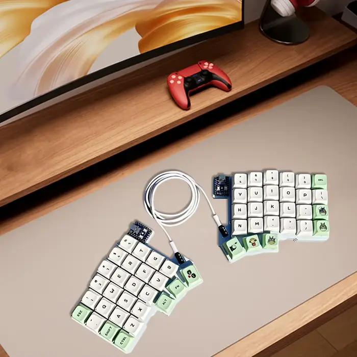 Clavier fendu clavier Programmable filaire échange à chaud clavier gauche droite Support QMK/VIAL clavier à disposition divisée pour PC