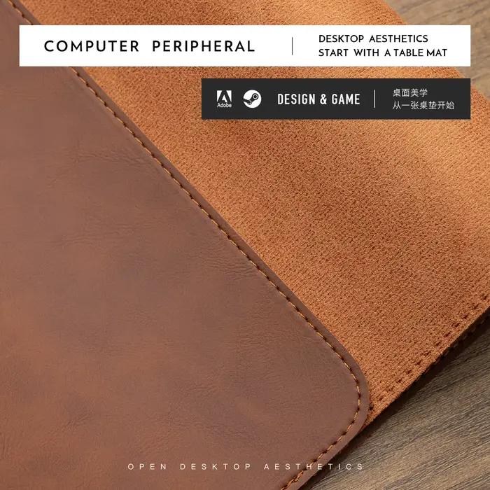 Tapis de souris en PU texturé Crazy Horse