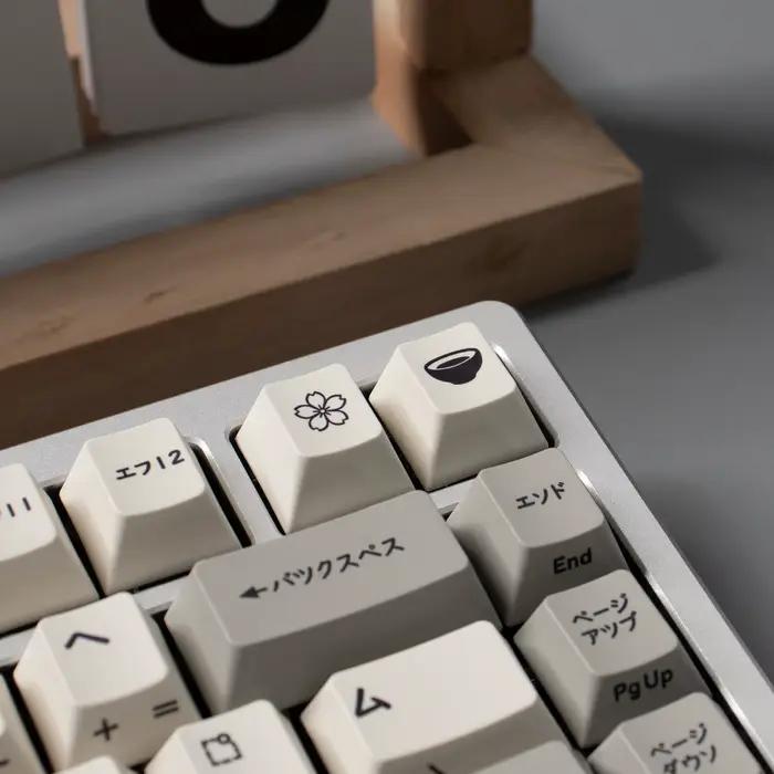 Capuchons de touches Katakana rétro japonais