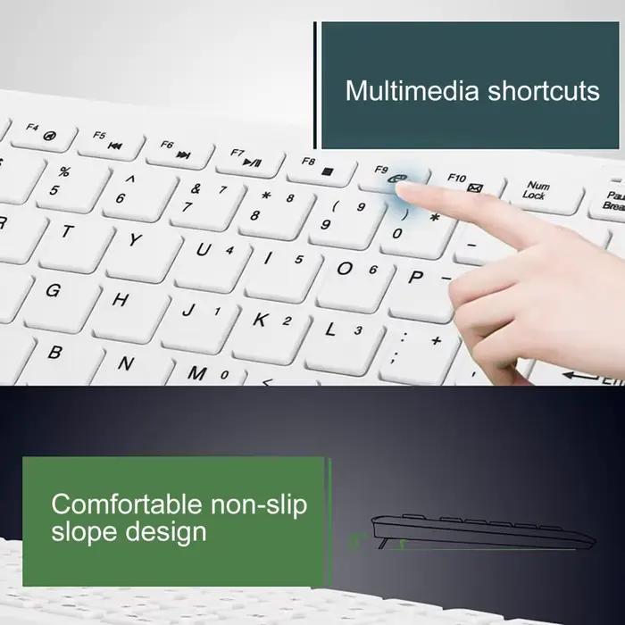 K-03 clavier et souris sans fil ensemble Portable Plug Play mécanique