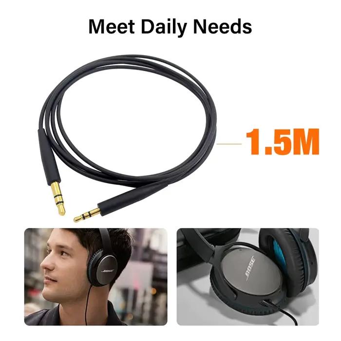 Câble Aux pour casque BOSE QC35II QC35 QC25 link OE2/OE2I, 3.5mm à 2.5mm
