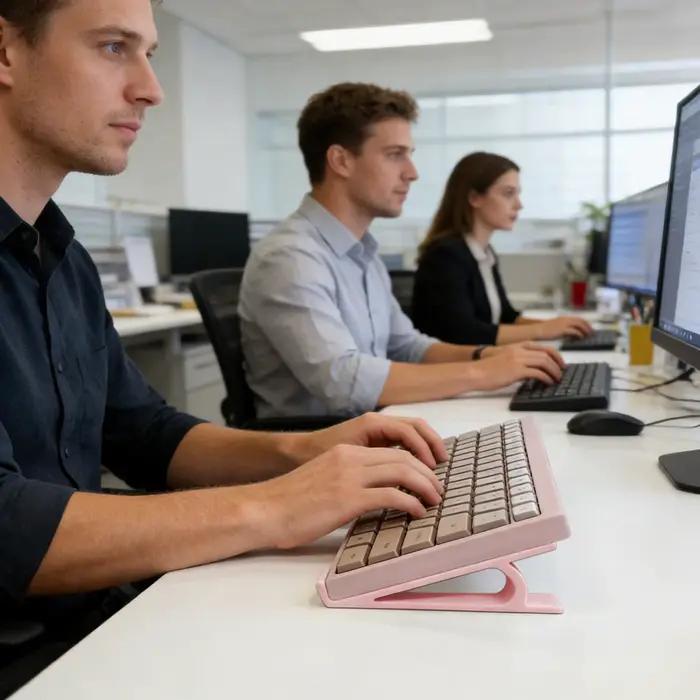 1 Paire de Supports Ergonomiques pour Clavier Antidérapants Universels Multicolores Parfaits pour le Bureau et la Configuration de Jeux