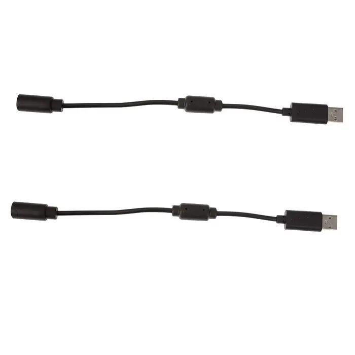 Câble adaptateur USB pour manettes filaires Xbox 360, 2 pièces