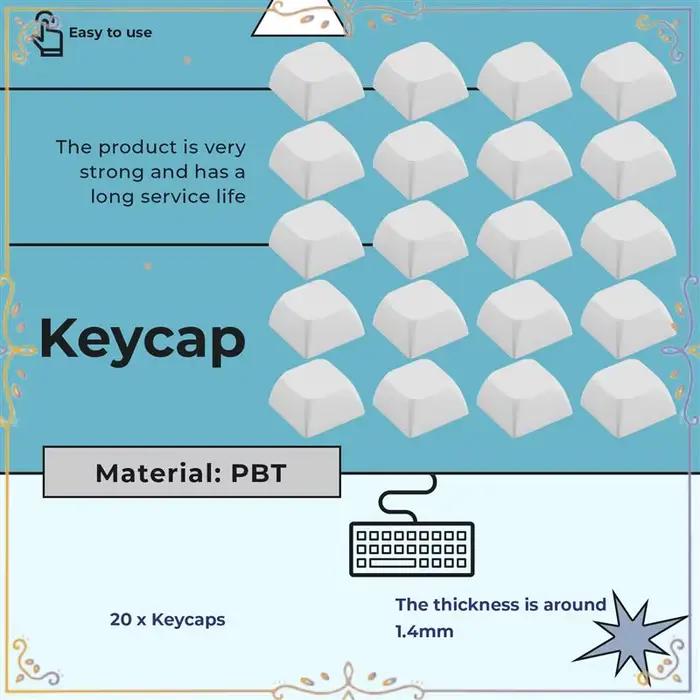 Capuchons de touches de clavier mécaniques en PBT