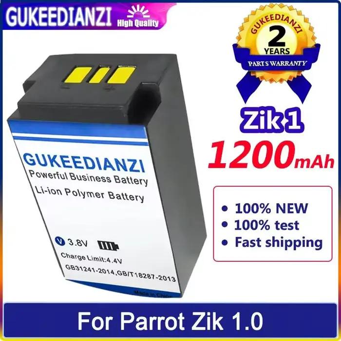 Batterie haute capacité 1200mAh pour Parrot Zik 1 1.0 One casque audio compatible rechargeable blanc