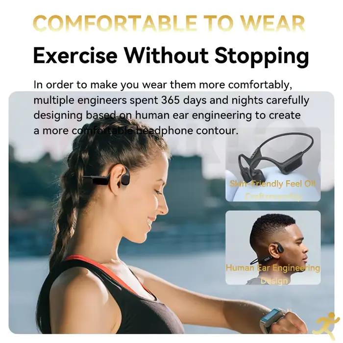 Nouveau Original véritable Conduction osseuse écouteurs sans fil Bluetooth 5.4 IPX8 étanche casque musique sport