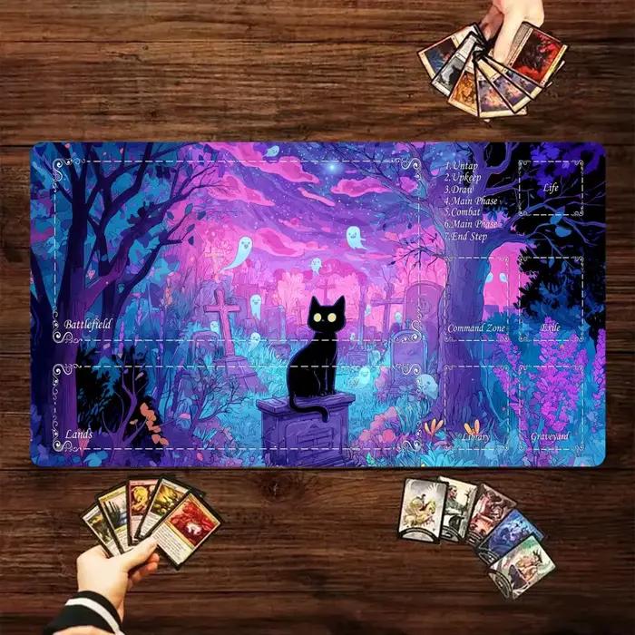 Tapis de jeu MTG style néon