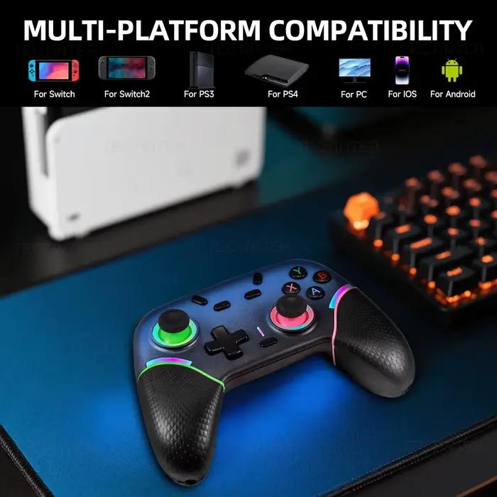 Contrôleur Bluetooth sans fil pour Nintendo Switch 2/PS3/PS4