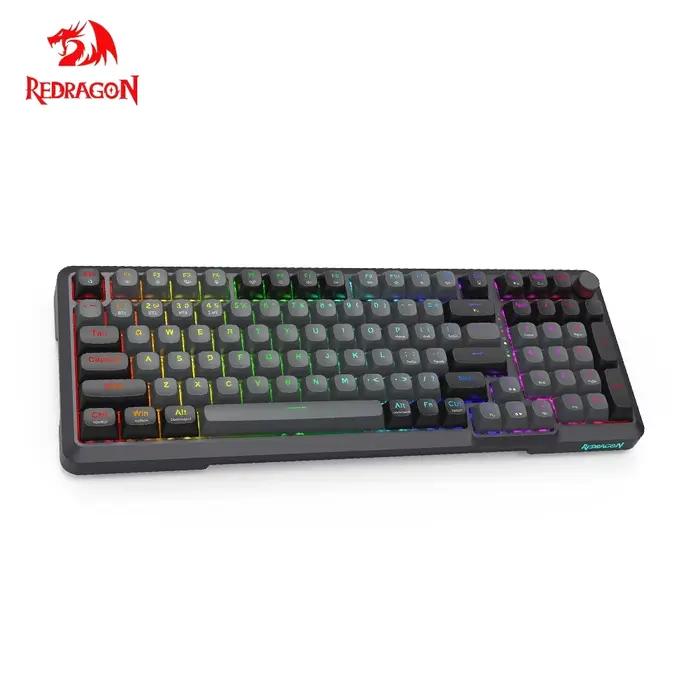 REDRAGON BRAGI K688 PRO RGB clavier de jeu mécanique support Bluetooth sans fil 2.4G USB filaire 98 touches pour ordinateur portable