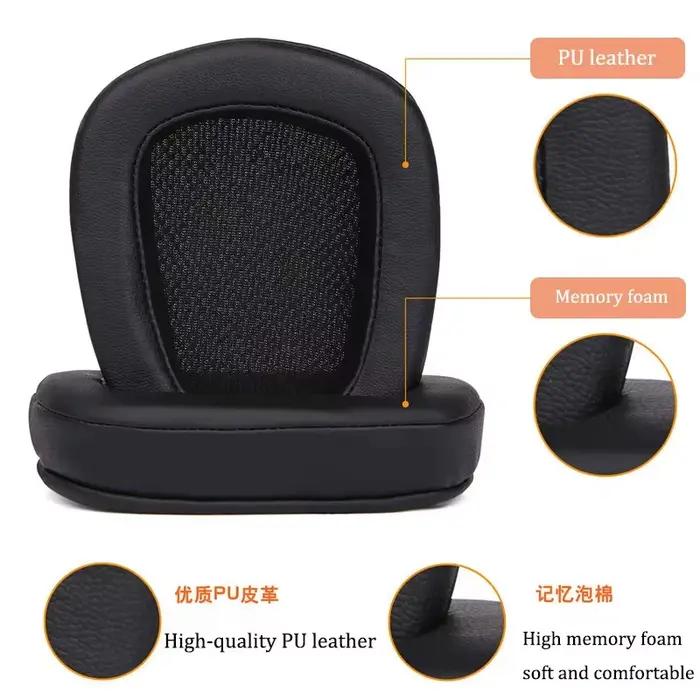 Coussinets d'oreille pour casque de jeu Logitech G533 G633 G935 G231 G433 G533 G633 G635 G933 G935 tissu maillé avancé confort doux isolation acoustique nettoyage facile occasion gaming cadeau gamer