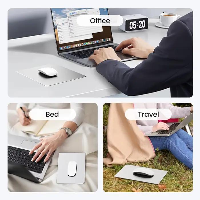 Tapis de souris en métal aluminium