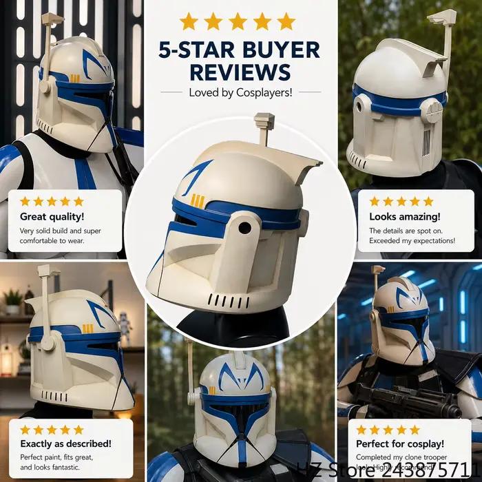 SW Clone Wars, Casque du Capitaine Rex pour Halloween