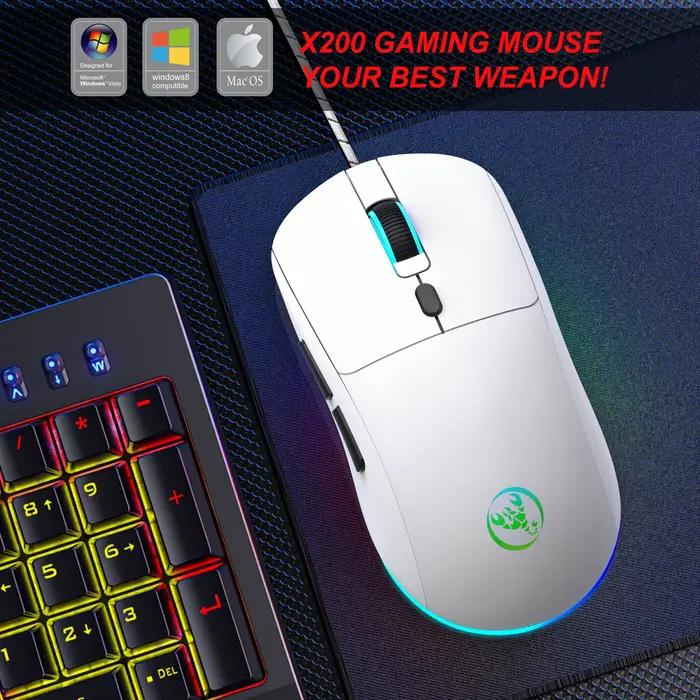Souris de jeu filaire à 6 touches