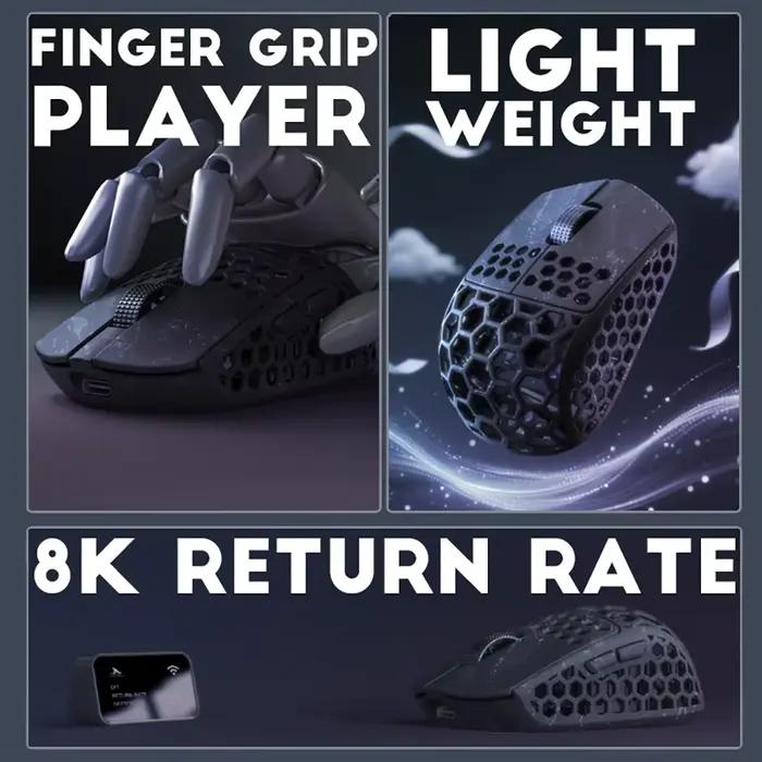 Souris de jeu sans fil Darmoshark M5Air en fibre de carbone forgée