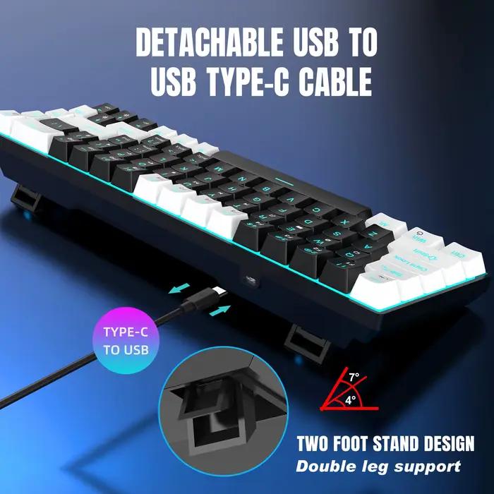 Clavier mécanique ergonomique rétro4.2 RVB LED