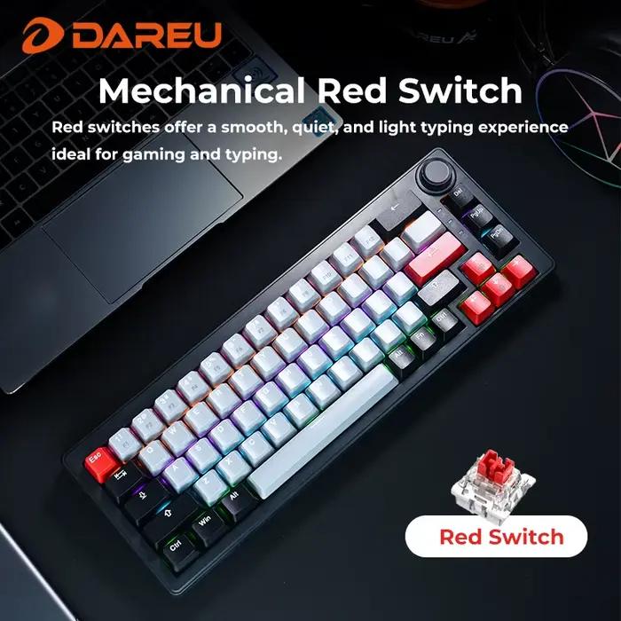 DAREU – clavier de jeu mécanique sans fil 2.4G
