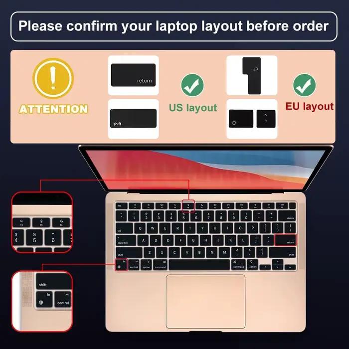 Couverture de clavier en Silicone QWERTY