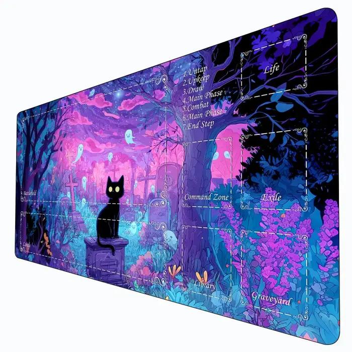 Tapis de jeu MTG style néon