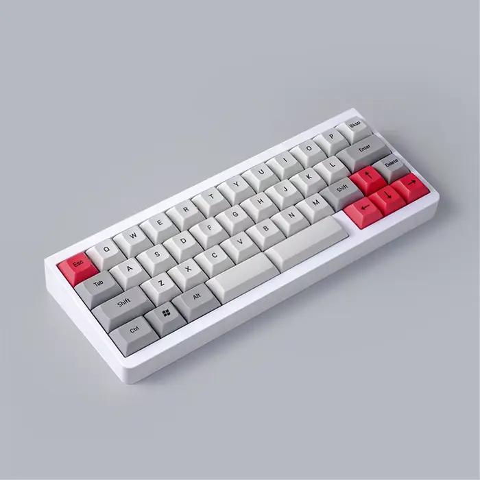 Clavier Idobao ID42 Blanc Filaire Mini Mécanique à Touches Interchangeables Multilingue Pour Jeu et Productivité