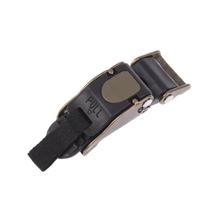 Boucle de traction pour casque de moto en cuivre galvanisé – Clip de vitesse pour l'équitation et les pièces de rechange de VTT