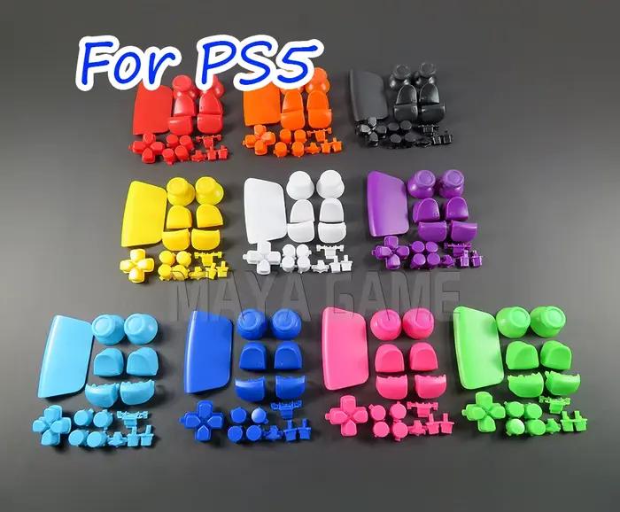 1 ensemble de boutons de déclenchement L1 R1 L2 R2 et capuchons de joystick pour manette PS5 v1.0