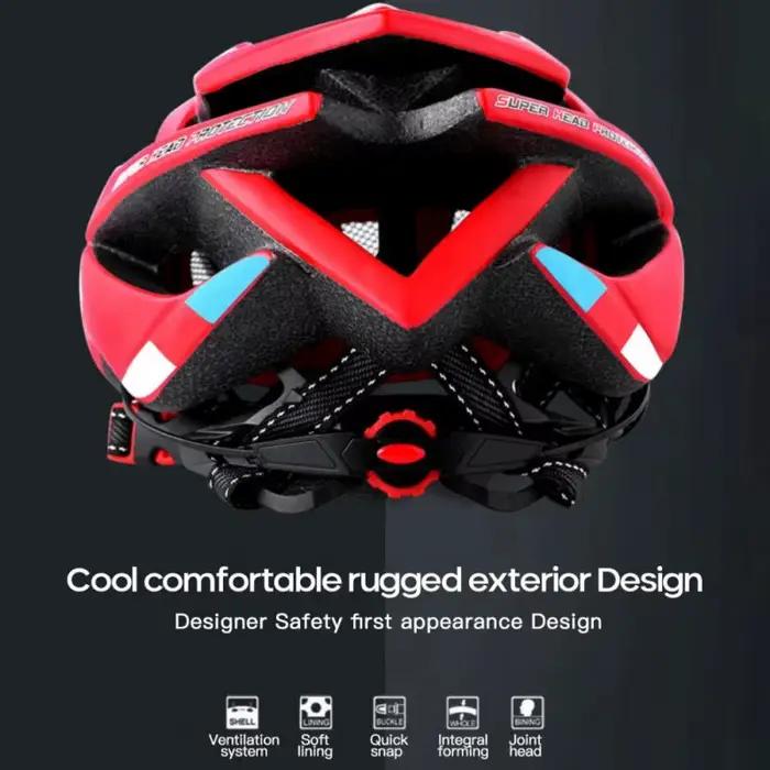 Casque de vélo VTT avec feu arrière pour hommes et femmes, sport, cyclisme, réglable, montagne, route, coussin souple, chapeau de sécurité, accessoires