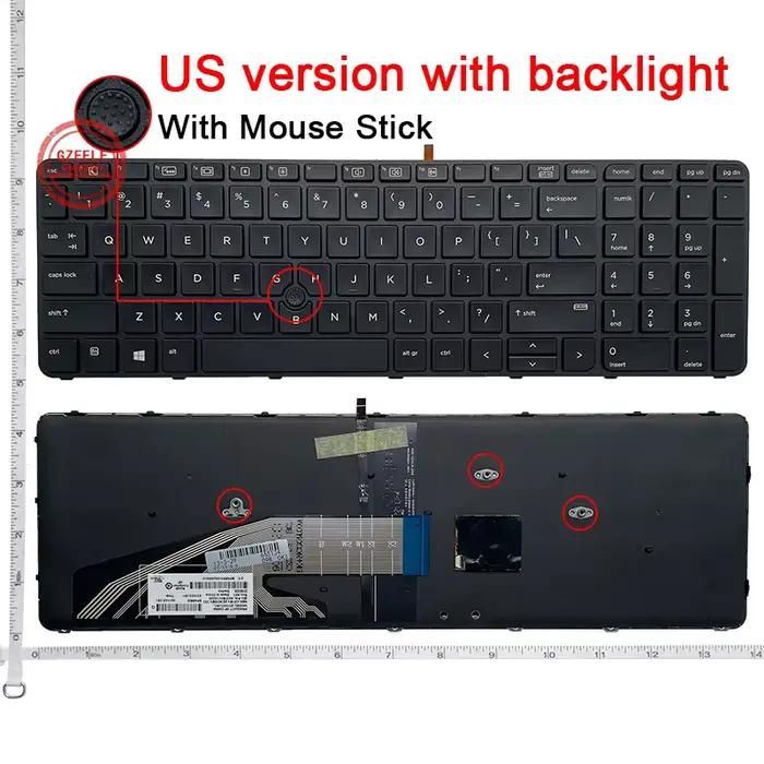 Clavier d'ordinateur portable américain pour HP ProBook 450 G3/450 G4/455 G3/455 G4/470 G3/470 G4 HSTNN-Q95C/Q03C 650