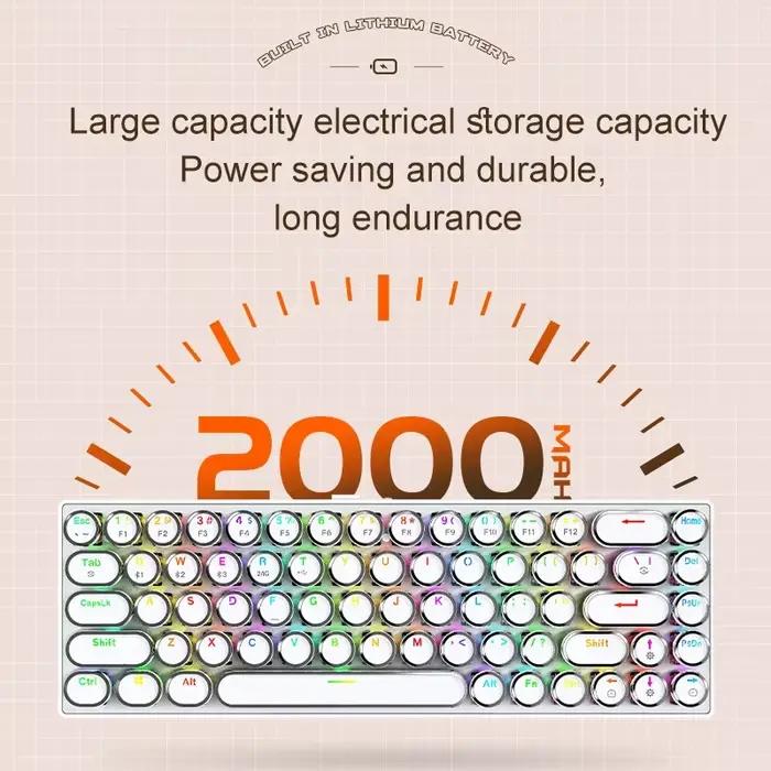 Clavier mécanique rétro punk sans fil DK68 APAYADO