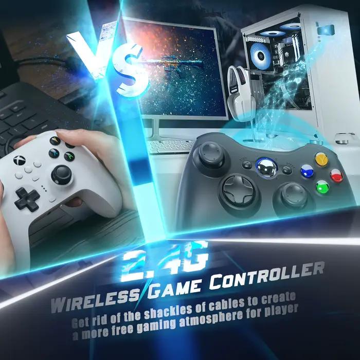 Contrôleur de jeu sans fil pour Xbox 360 PC 2.4G manette de jeu avec interface USB boutons linéaires pour consoles de jeux vidéo occasions spéciales