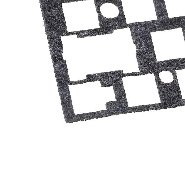 Feuille d'amortisseurs sonores pour clavier mécanique
