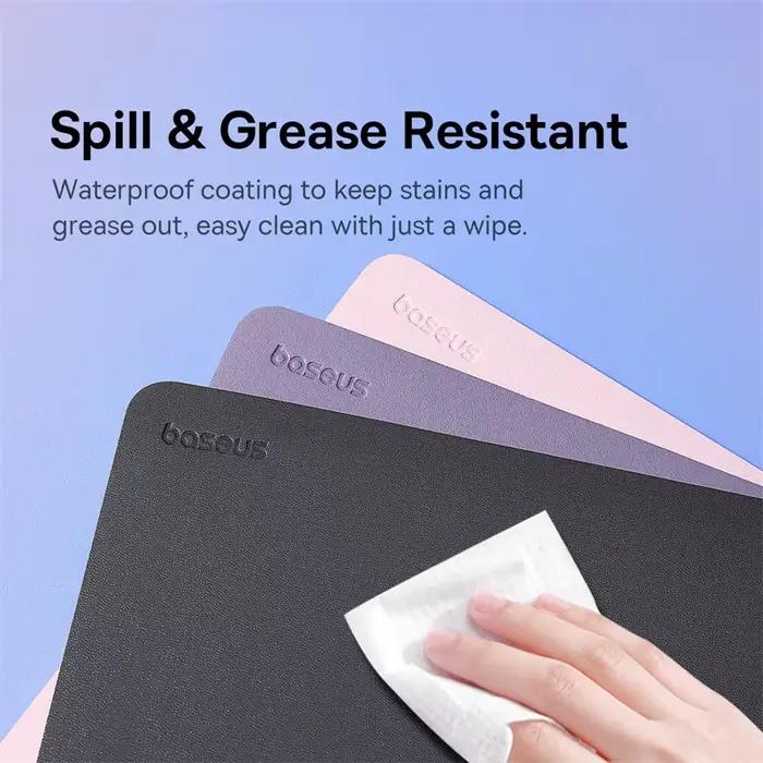 Baseus tapis de souris en cuir PU 26*21 cm