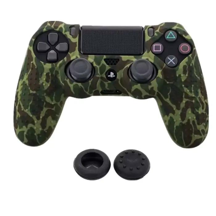 Juste de protection camouflage en silicone pour manette Sony