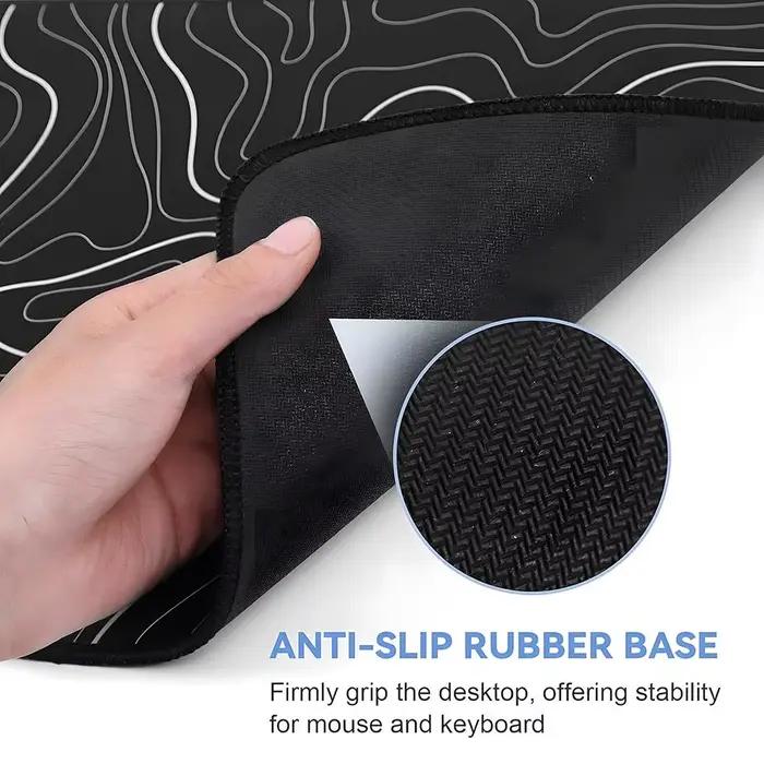 Tapis de souris d'action Cool Bayonetta en caoutchouc pour gamer avec bords verrouillables pour bureau et table grandes tailles couleurs variées