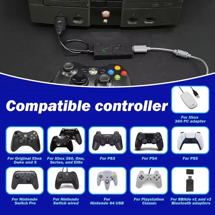 OGX Mini adaptateur de contrôleur Pico pour Xbox/PC/PS3/Switch convertisseur de manette filaire d'origine pour Xbox 360/Xbox série X contrôle USB
