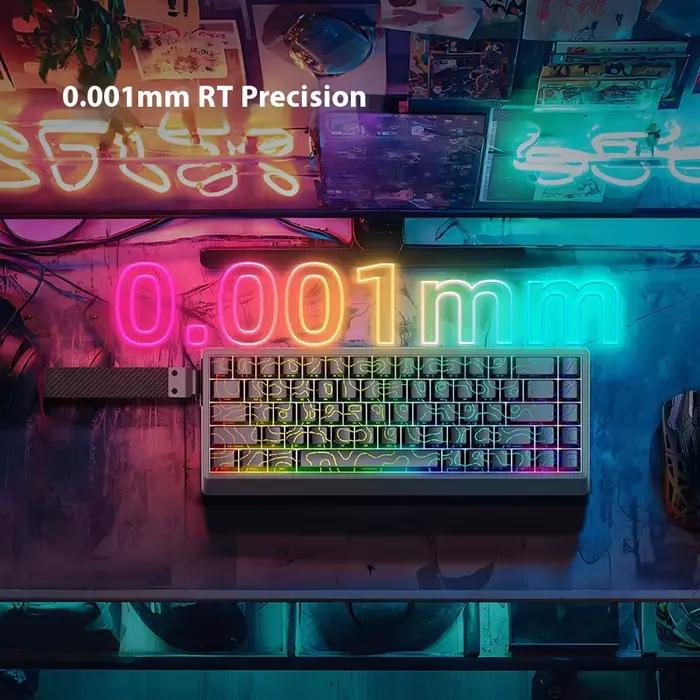 IROK ND68 Pro clavier mécanique de jeu 68% disposition commutateur magnétique effet Hall 8K RT0.001mm rvb joint