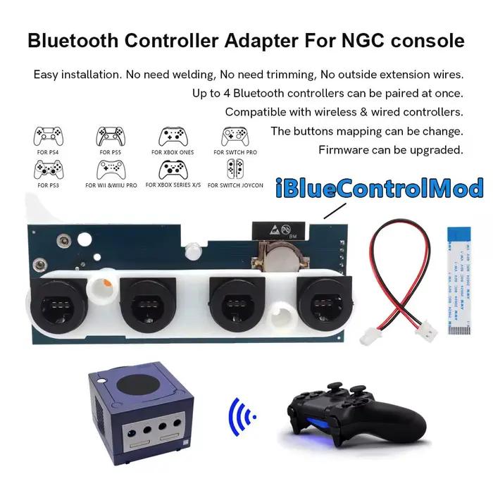 Adaptateur interne sans fil Bluetooth iBlueControlMod pour console NGC