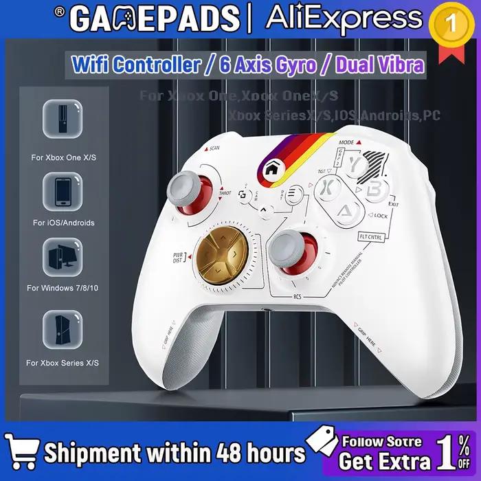 Manette de jeu pour Xbox One Series X/S PC avec capteur gyroscopique 6 axes