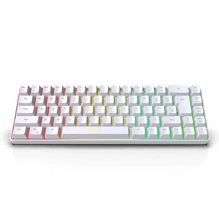 60% clavier filaire Compact 68 touches rétro-éclairage rvb petit ordinateur de bureau Portable