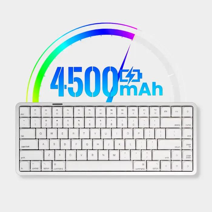 Personnalisé à chaud RGB Tri-mode mécanique clavier joint aluminium CNC Akko Air 01 Profil bas