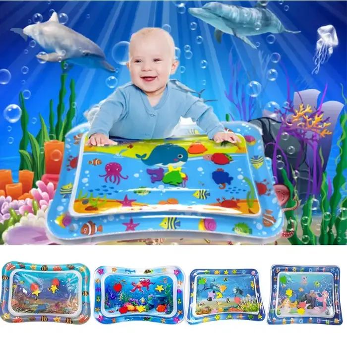 Tapis d'eau gonflable d'été tapis de jeu en PVC tapis d'eau de Center de jeu d'activité pour tout-petits pour bébés éducation précoce développement jouet d'été