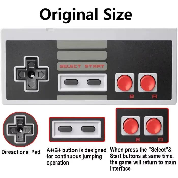 Mini manette de jeu rétro 8 bits pour console Nintendo NES, pad de contrôle pour console de jeu NES FC, occasion spéciale pour les fans de jeux rétro et collectionneurs