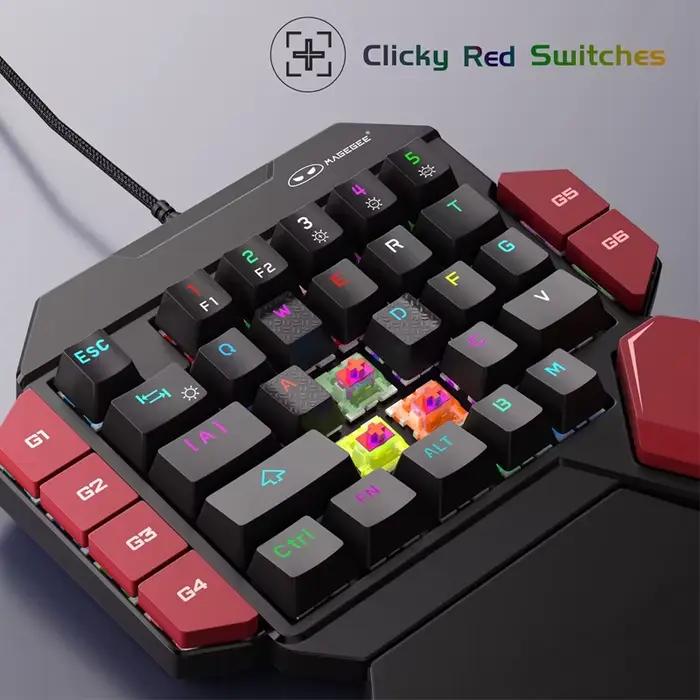 Mini clavier de jeu mécanique à une main – 35 touches