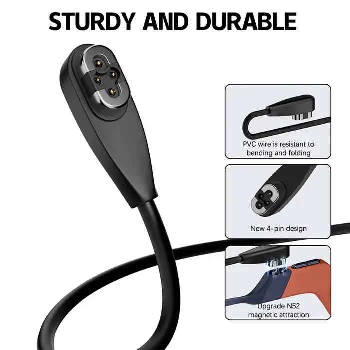 Shokz OpenSwim pro S710 casque à Conduction osseuse avec câble de chargeur magnétique de Type C/USB accessoire de natation à charge rapide