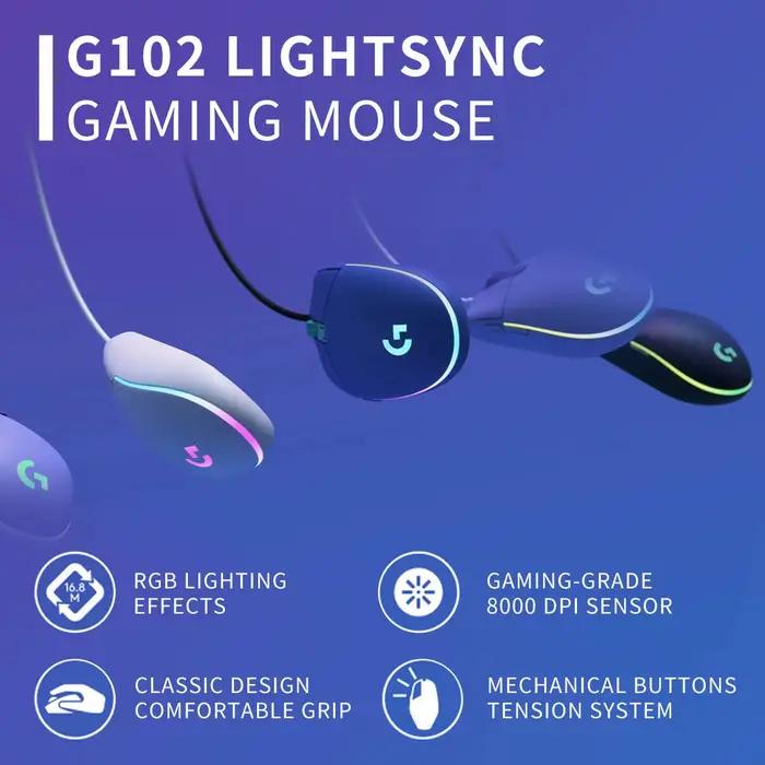 Souris de jeu Logitech G102